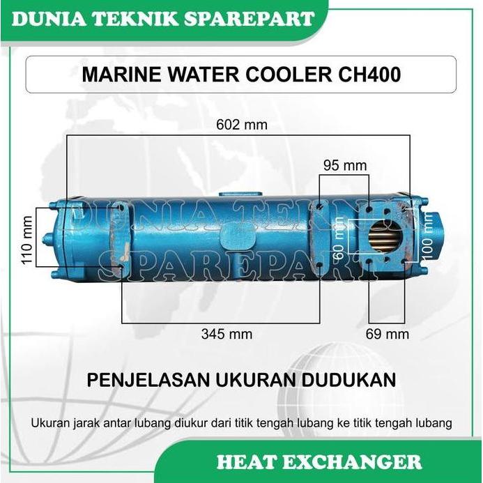 Murah Ch400 Marine Water Cooler / Radiator Mesin Kapal /  Heat Exchanger