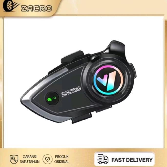Zacro Y80 x2 intercom helm bluetooth waterproof Garansi Internasional