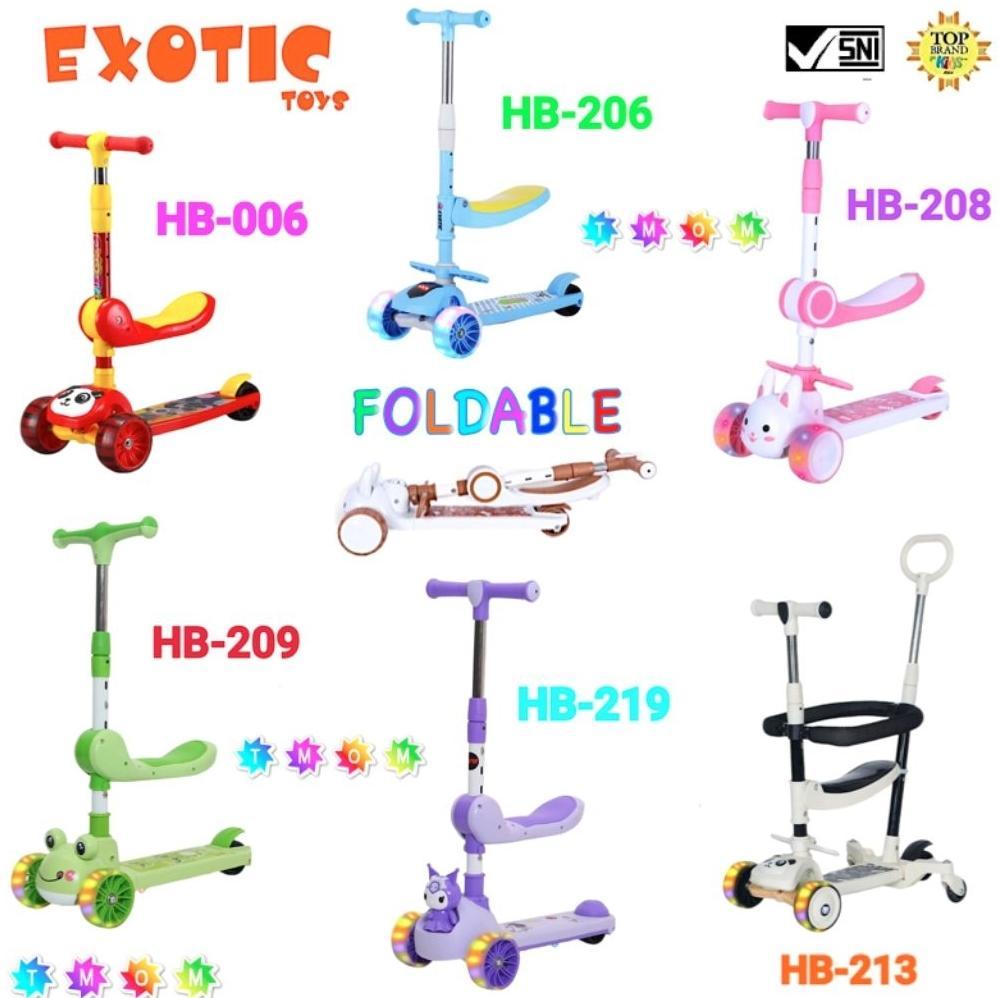 Skuter Otoped Kursi Bangku Anak Panda Kelinci Kodok Katak Exotic ET HB006 HB 006 HB-006 HB206 HB 206