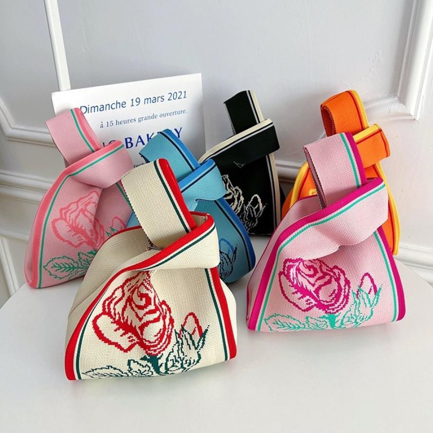 Good- Motif Terbaru  Tas Buffolow Import Thailand / Buffalow Bag / Bangkok Knit Tote Bag / Tas Rajut