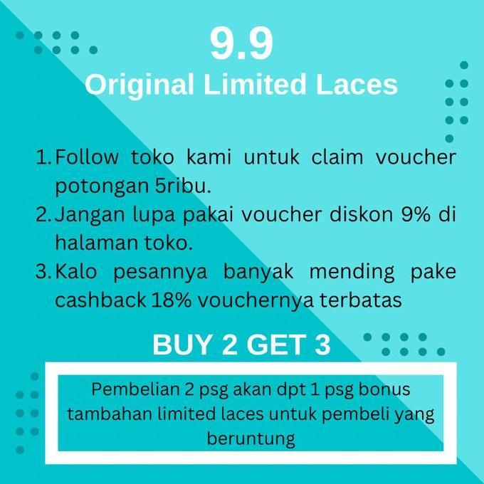 Good- Original Limited Tali Sepatu Futsal / Bola / Running Pipih Lebar 4mm