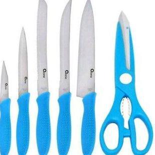 Pisau Dapur Oxone OX-961 Pisau Dapur Set Oxone Stainless - Colorfull