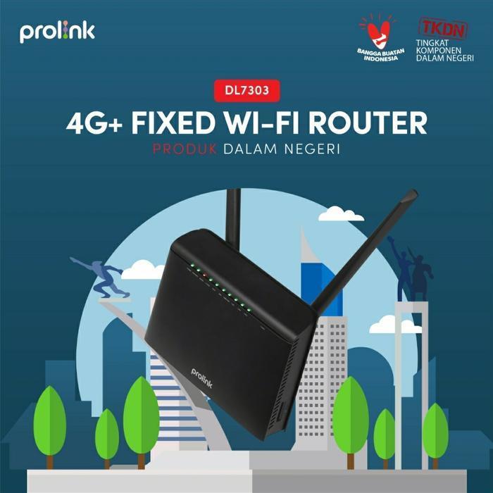 Prolink Dl7303 4G+ 4G Fixed Wifi Router Wireless Original Dan Terpercaya