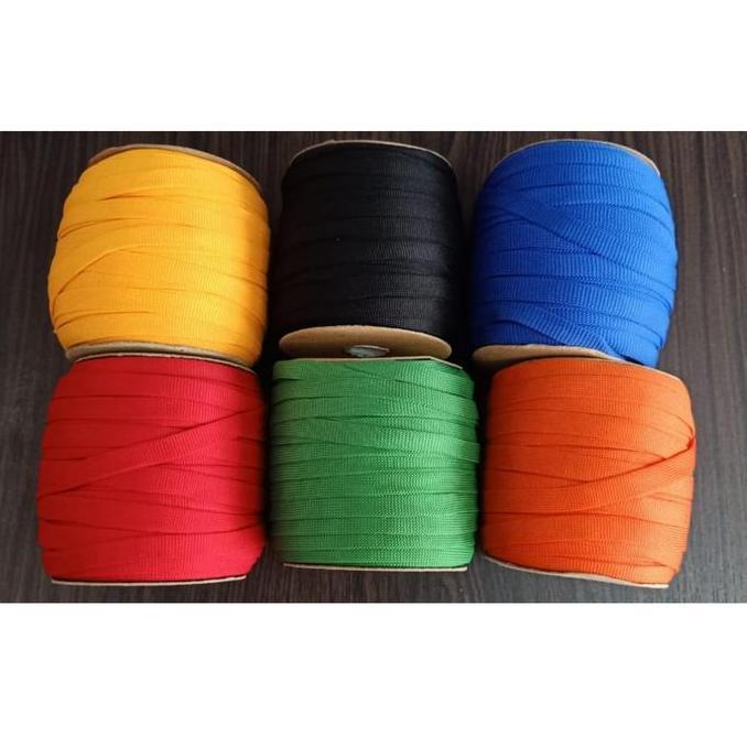 Orga- Tali Sepatu / Tali Id Card / Bahan Rajut 1Cm/Roll