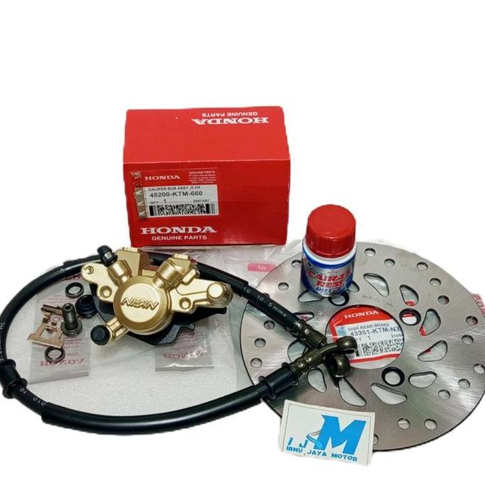 Paket 4 Item Kaliper Rem Belakang Set Cakram Supra X 125 Old Batman Blade New Cs One Supra X 125 New