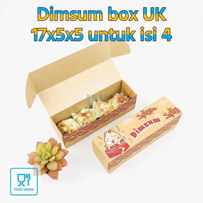 Good- Dus Box Dimsum Panjang  / Dimsum Box / Kotak Dimsum Laminasi / Dus Dimsum Motif / Wadah Dimsum