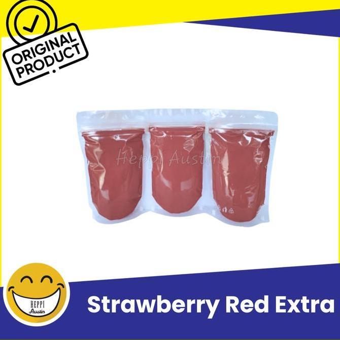 Pewarna Makanan Strawberry Red Extra Merah Sunsea Brand 1 KG