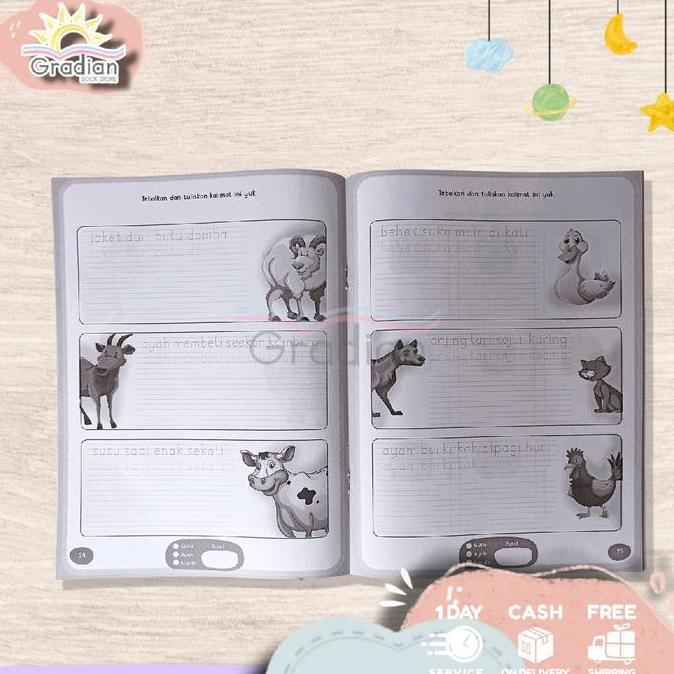 Zxyg- Buku Latihan Menulis Dengan Rapi / Buku Latihan Menulis Anak