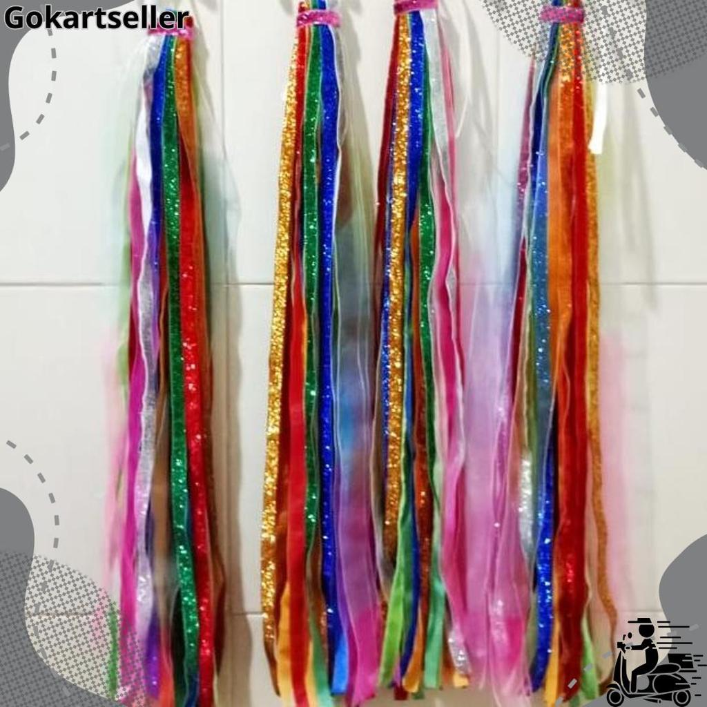 Tassel Rumbai Tamborin Gereja Pita Bludru Alat Tari UNIK