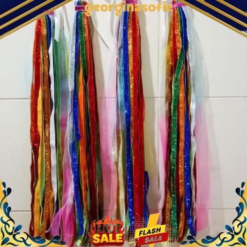 Tassel Rumbai Tamborin Gereja Pita Bludru Alat Tari PREMIUM