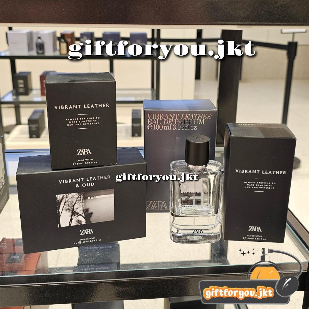 Zara Man Vibrant Leather Parfum Cowok 60 100 ml EDP Eau De Perfume Original Laki Laki Pria Man Men P