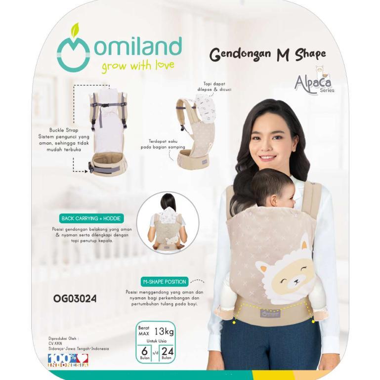 Omiland Gendongan Bayi Ransel SSC M-Shape Alpaca Series