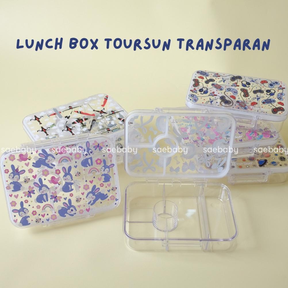 Lunch Box Transparan Toursun, Kotak Makan Tritan ,Kotak Bekal Makan Anak Bento Box Tritan