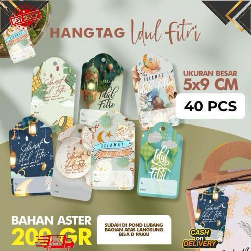 [40 PCS] HANG TAG PARCEL KARTU UCAPAN IDUL FITRI / RAMADHAN / LEBARAN HANGTAG COD