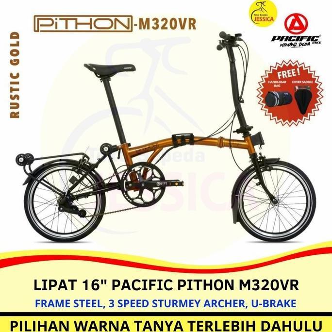 Terlaris Sepeda Lipat 16 Pacific Pithon