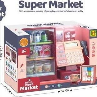 Expert- mesin kasir mainan super market kasir kasiran import