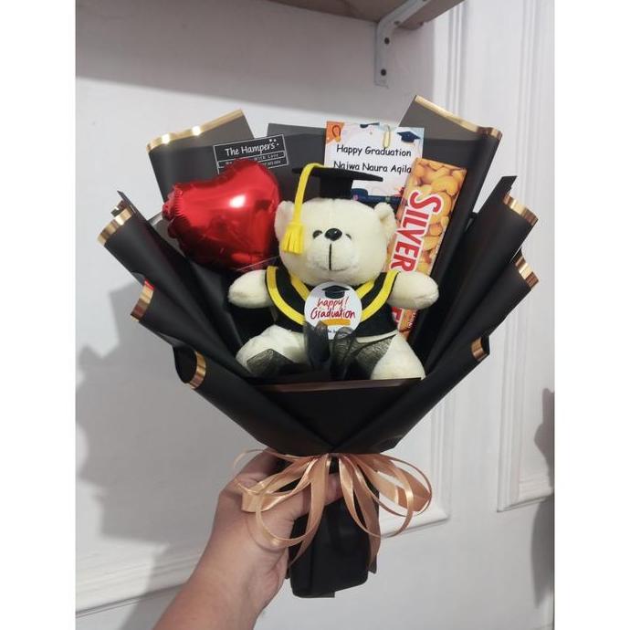 buket silverqueen , buket boneka coklat wisuda , buket coklat wisuda