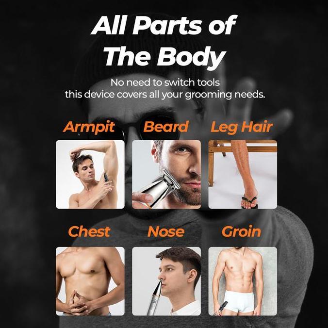 Littlehn- Shinon S-1191 All Body Trimmer Shaver - Alat Cukur Bulu Rambut Elektrik Bulu Ketiak Kemalu