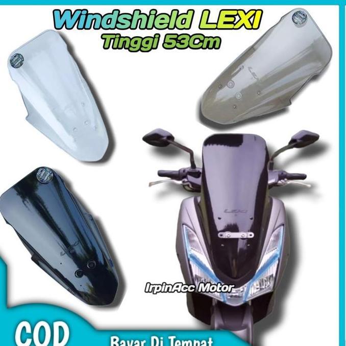 Windshield Lexi Tinggi Tameng Depan Yamaha Lexi Tinggi 53Cm Smoke Clea Promo