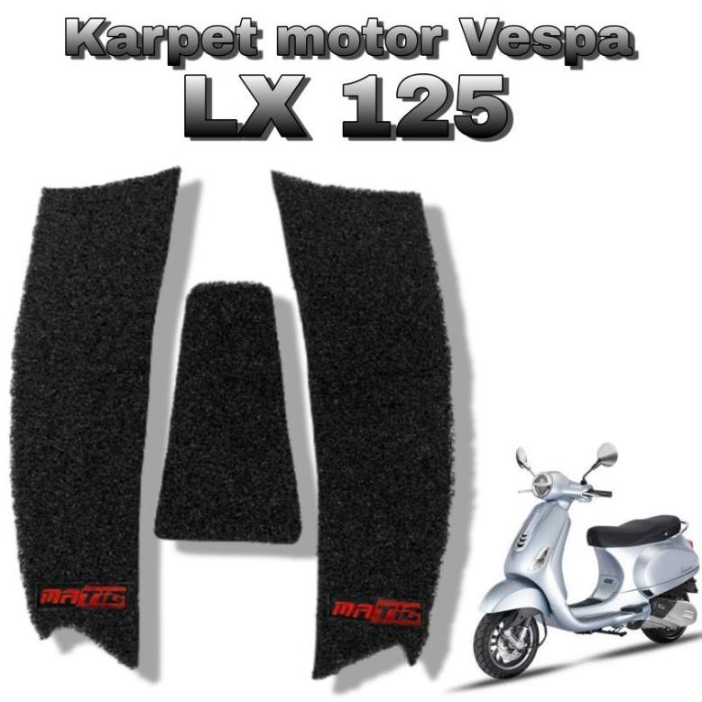 karpet motor/karpet vespa lx 125/pijakan kaki vespa lx 125/alas kaki vespa lx 125 bahan karpet mie p