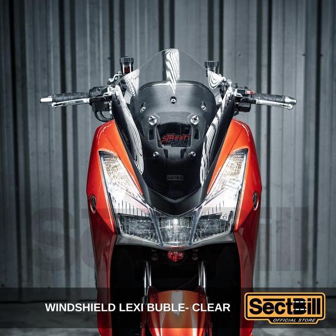 Windshield / Visor - Yamaha Type Lexi Bubble Print (Clear) Terbatas