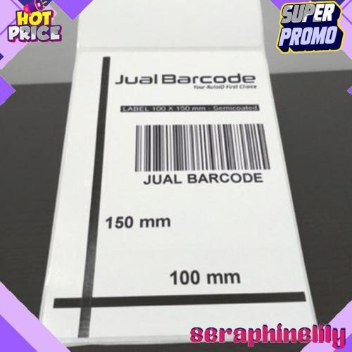 500pcs Kertas Label Sticker Direct Thermal A6 10x15cm 100x150mm Barcode Stiker Termal Super sale