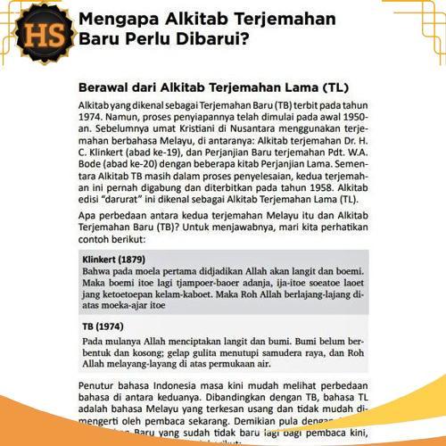 Alkitab Anak Kristen Kecil TB2 034 Astronot Terjemahan Baru 2 LAI Mini Sampul Tali Terlaris