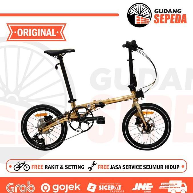 Terlaris Sepeda Lipat Element Troy Gold Edition Chrome Frame Chromolly Kredit