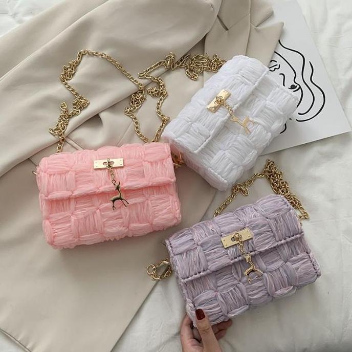 DIY KIT tas kanvas pita organdi