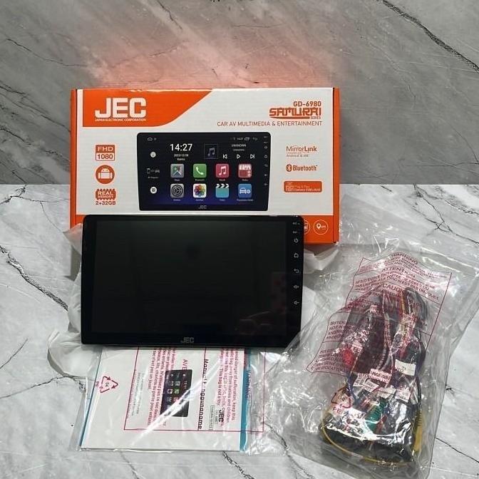 headunit TV JEC Audiobank android 9inch TV mobil BARU