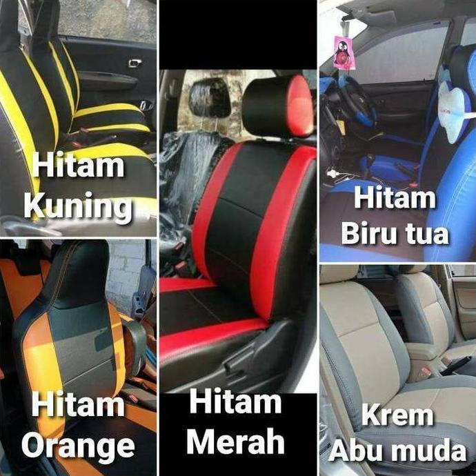 Sarung Jok Mobil Suzuki APV ARENA GX GL DLX LUXURY- Full set 3 baris Bahan Kulit Sintetis (Oscar) Co