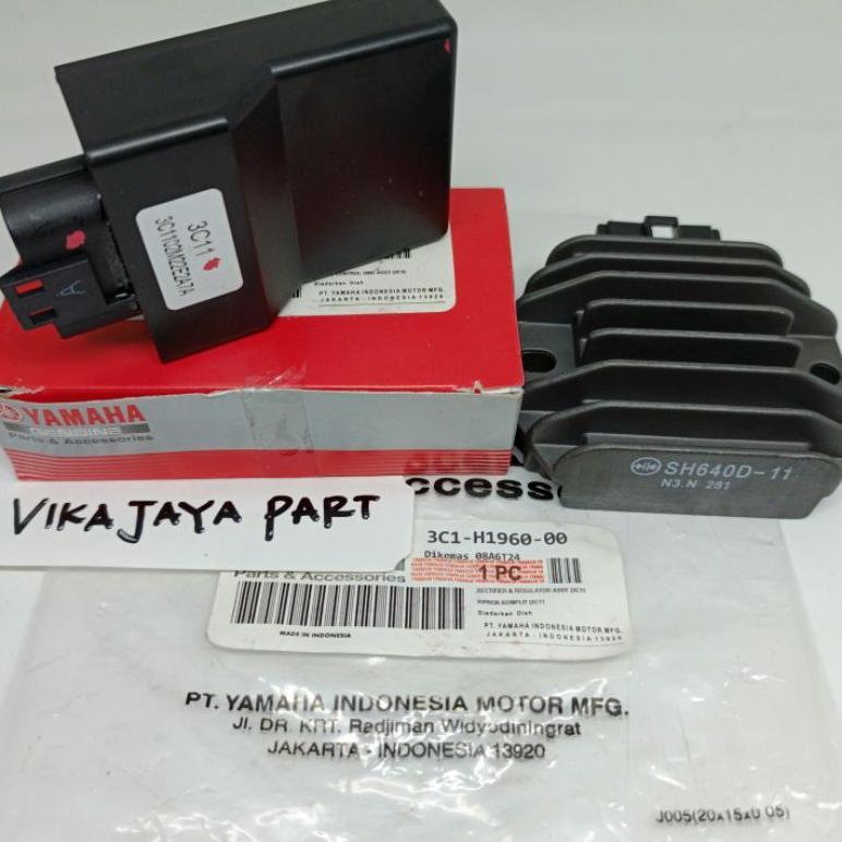 CDI UNIT ECU + KIPROK REGULATOR 3C1 YAMAHA VIXION OLD VIXION NEW ORI
