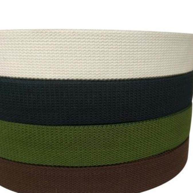 TERMURAH tali webbing katun 3.8 cm tali tas katun 3.8 cm webbing katun tebal READY STOCK