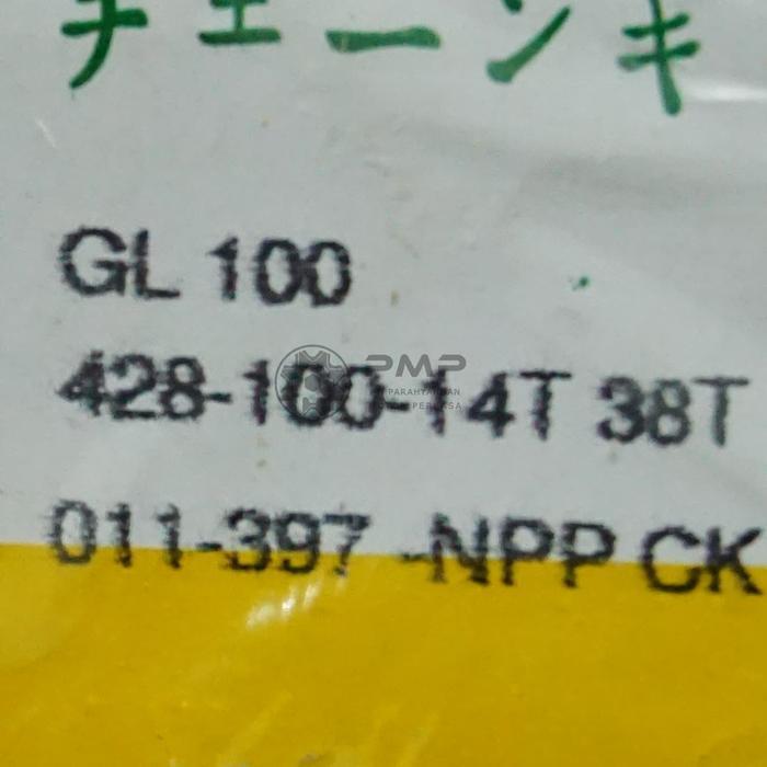 Gear Set Gear Paket Chain Kit Gl 100 Npp Original Dan Terpercaya