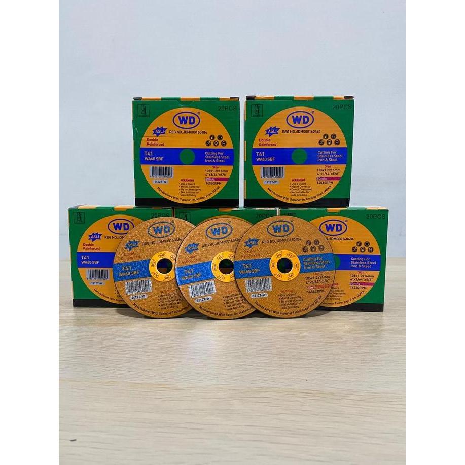 Yourpw- Batu Gurinda Wd Batu Gerinda Wd Batu Potong Wd Batu Gerinda Wd 4" Wd Cutting Wheel 4" Inch -