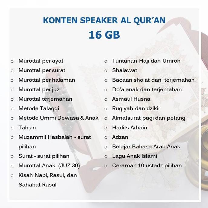 Expert- SPEAKER MUROTTAL AL QURAN ADVANCE TP 600BT CHIP 16GB