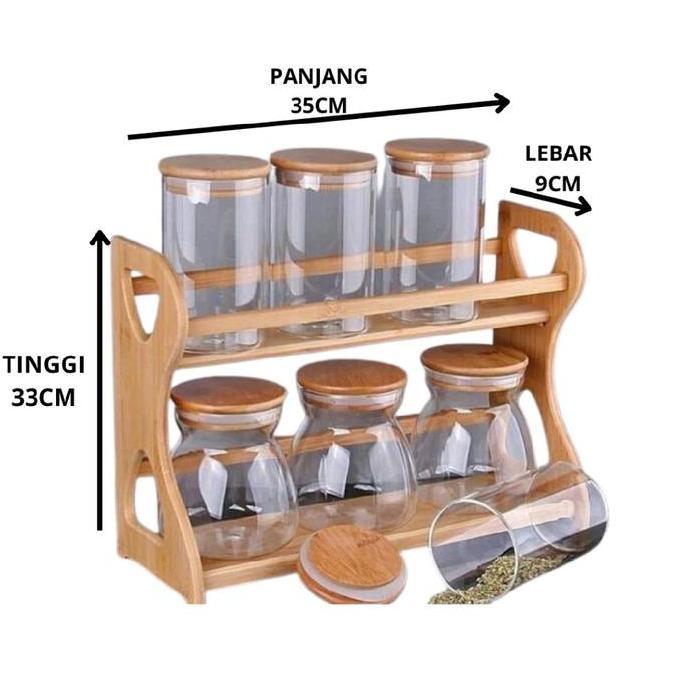 Unik Rak Bumbu Dapur / Rak Bumbu Kayu / Rak Bumbu Susun / Rak Bumbu Dapur Kayu / Rak Bumbu Estetik /