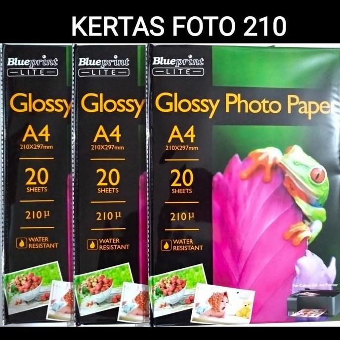 Wkwkw- Kertas Foto Glossy 210 Gsm / Kertas Fhoto 210Gsm