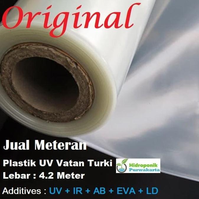 Plnt- Plastik Uv 14 % Eceran Meteran Vatan Turki Lebar 4.2 Meter 200 Mikron