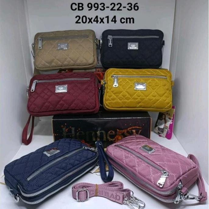 TERLARIS - TAS 2 FUNGSI CHIBAO 993-22 KANVAS Selempang Wanita Slingbag