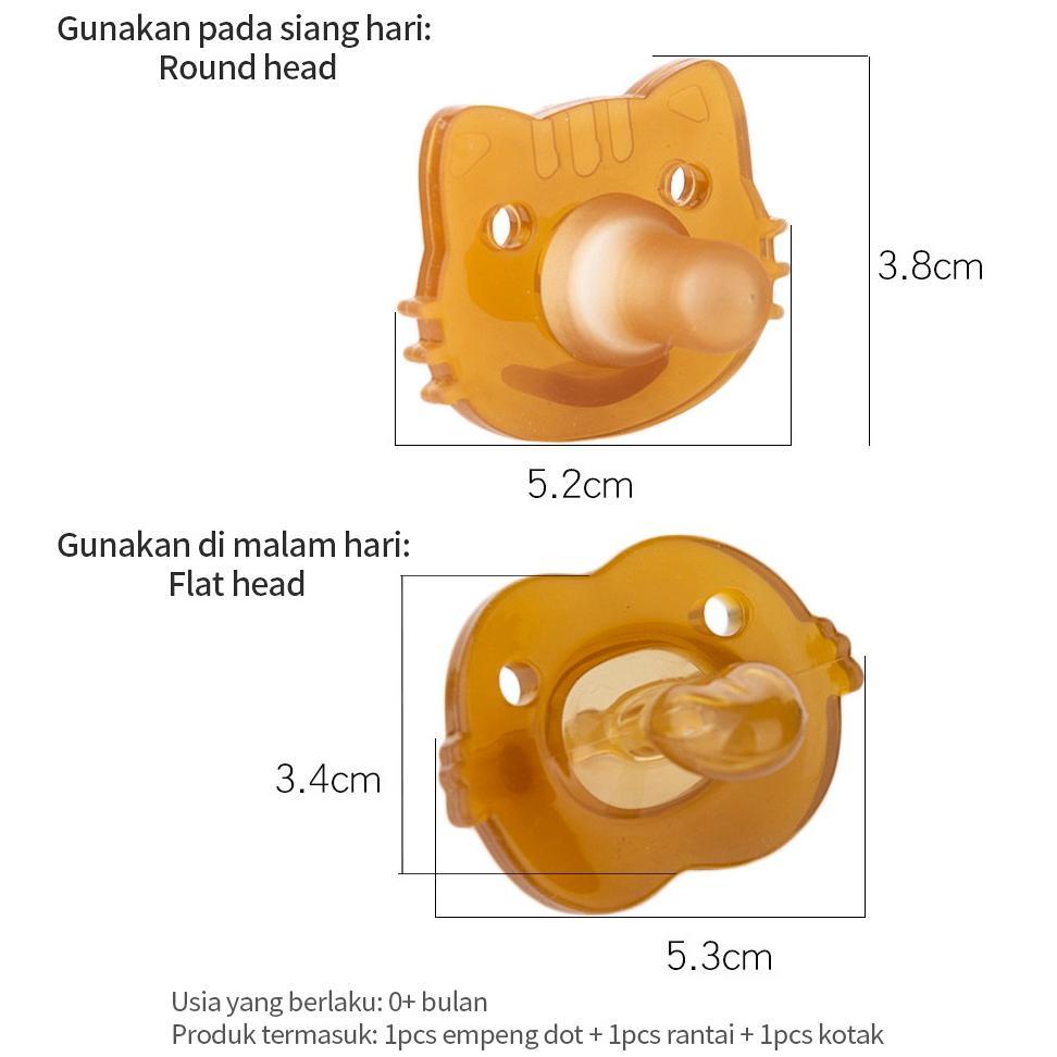 Hot Sale Aikoky Dot Empeng Bayi Newborn/Empeng Bayi Silikon Lembut/Kompeng Bayi 0 6 Bulan