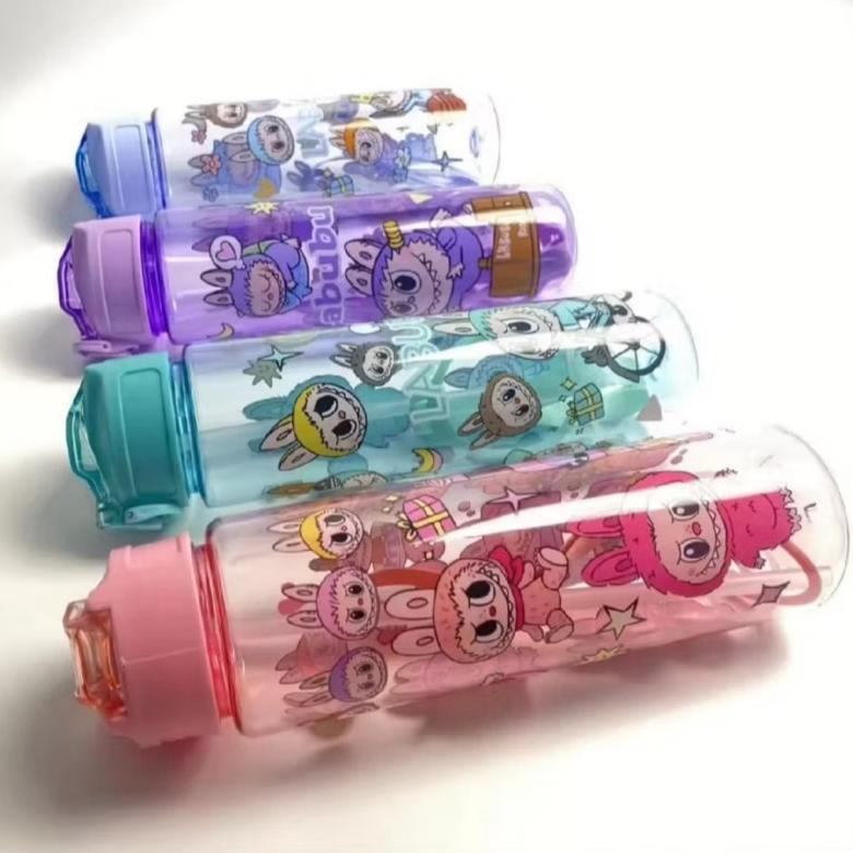 Discount Botol Minum Labubu Tumbler Plastik Karakter Anak Lucu Wadah Bekal Minum Sekolah