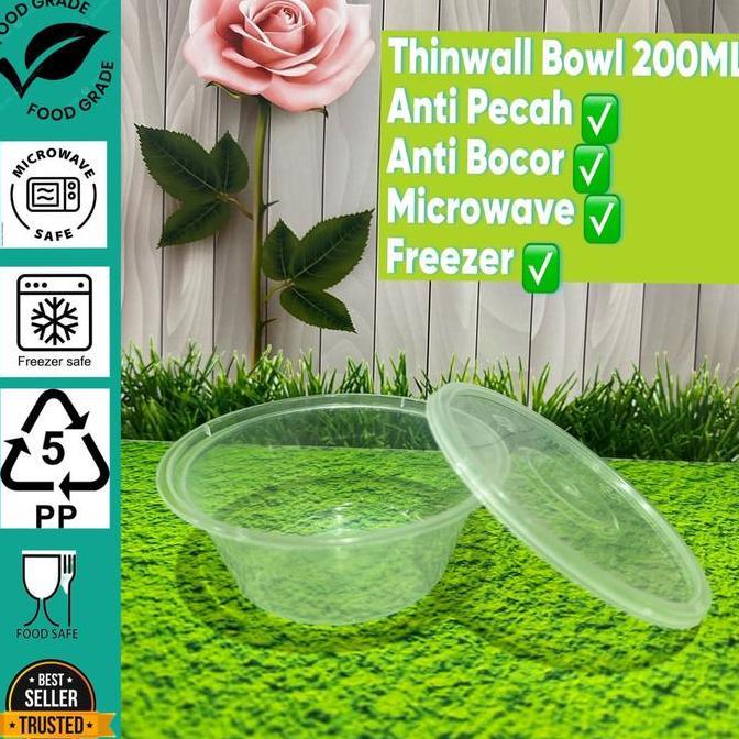Expert- Mangkok plastik 200ml | thinwall 200ml | mangkok microwave 200 ml