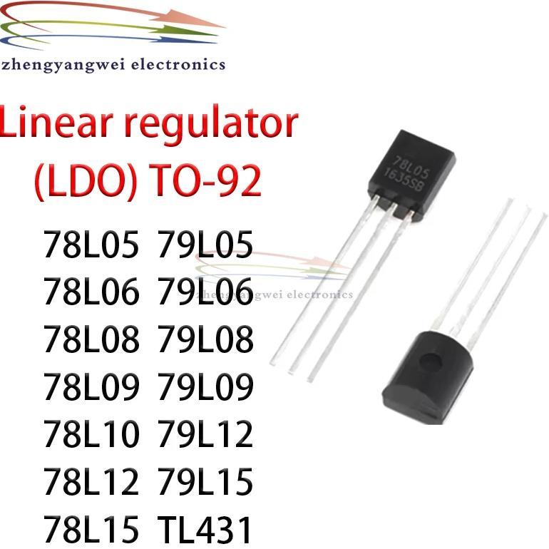 50pcs/lot New 78L05 78L06 78L08 78L09 78L10 78L12 78L15 79L05 79L06 79L08 79L09 79L12 79L15 TL431 TO