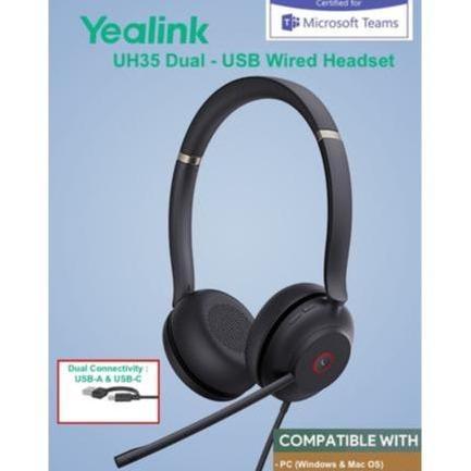 TERLARIS - Yealink UH35 Dual - Wired Headset USB-C/A