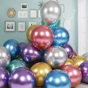 Expert- Balon Latex 18 Inch Metalik Chrome / Balon 18 inch Krom Metalic