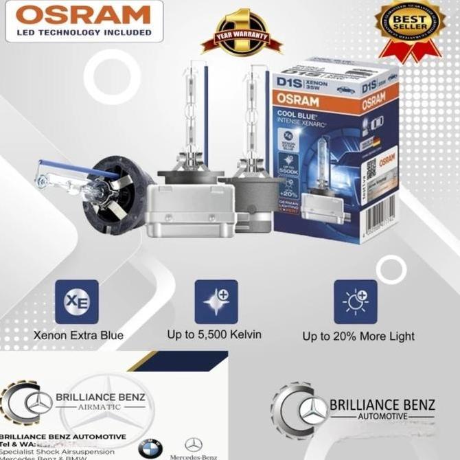 BEBAS ONGKIR - BOHLAMP LAMPU OSRAM COOLBLUE D1S D2S D2R D3S D4S D4R LAMPU UTAMA OSRAM
