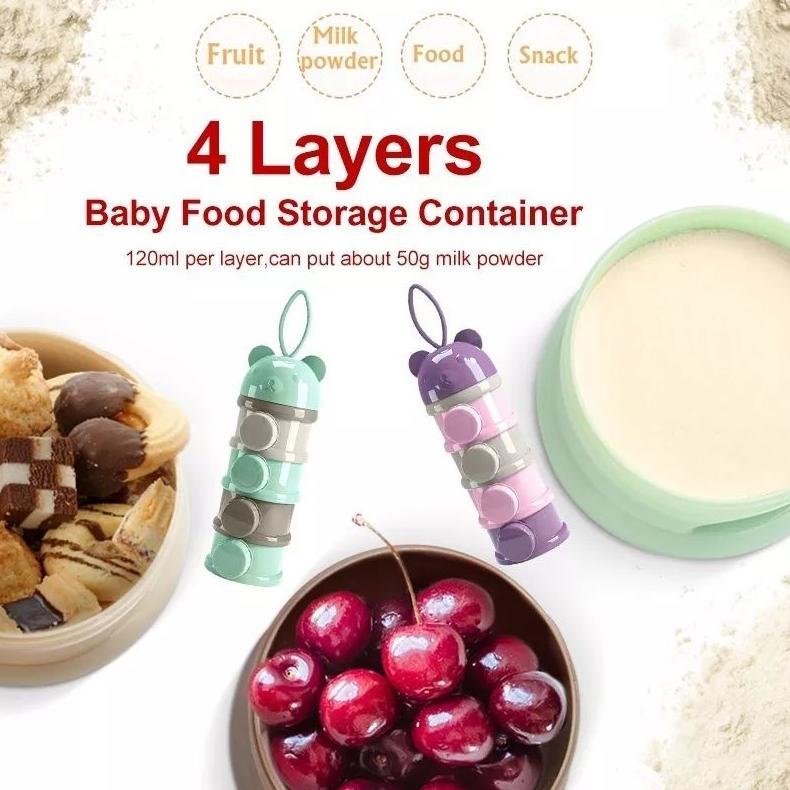 Unik Tempat Susu Box Susu Bubuk Bayi Cemilan Travelling Bayi Tempat Penyimpanan Susu Snack