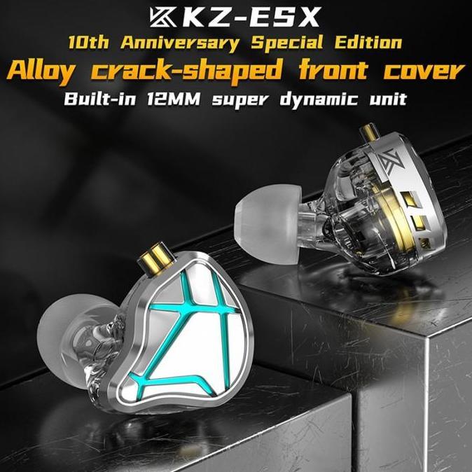 KZ ESX 10th anniversary BassHead Earphone with Mic - Garansi Resmi