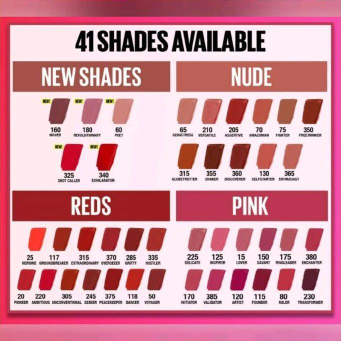 205 - ASSERTIVE Maybelline Superstay Matte Ink Lipstik Lipstick Liquid Lipcream Liptint Kosmetik Bib